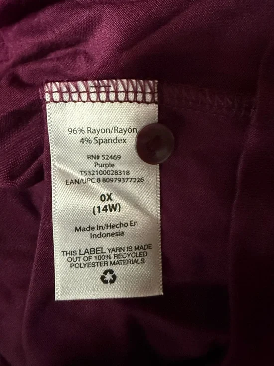 Terra & Sky Plum Scoop Neck Dress - Picture 7 of 8